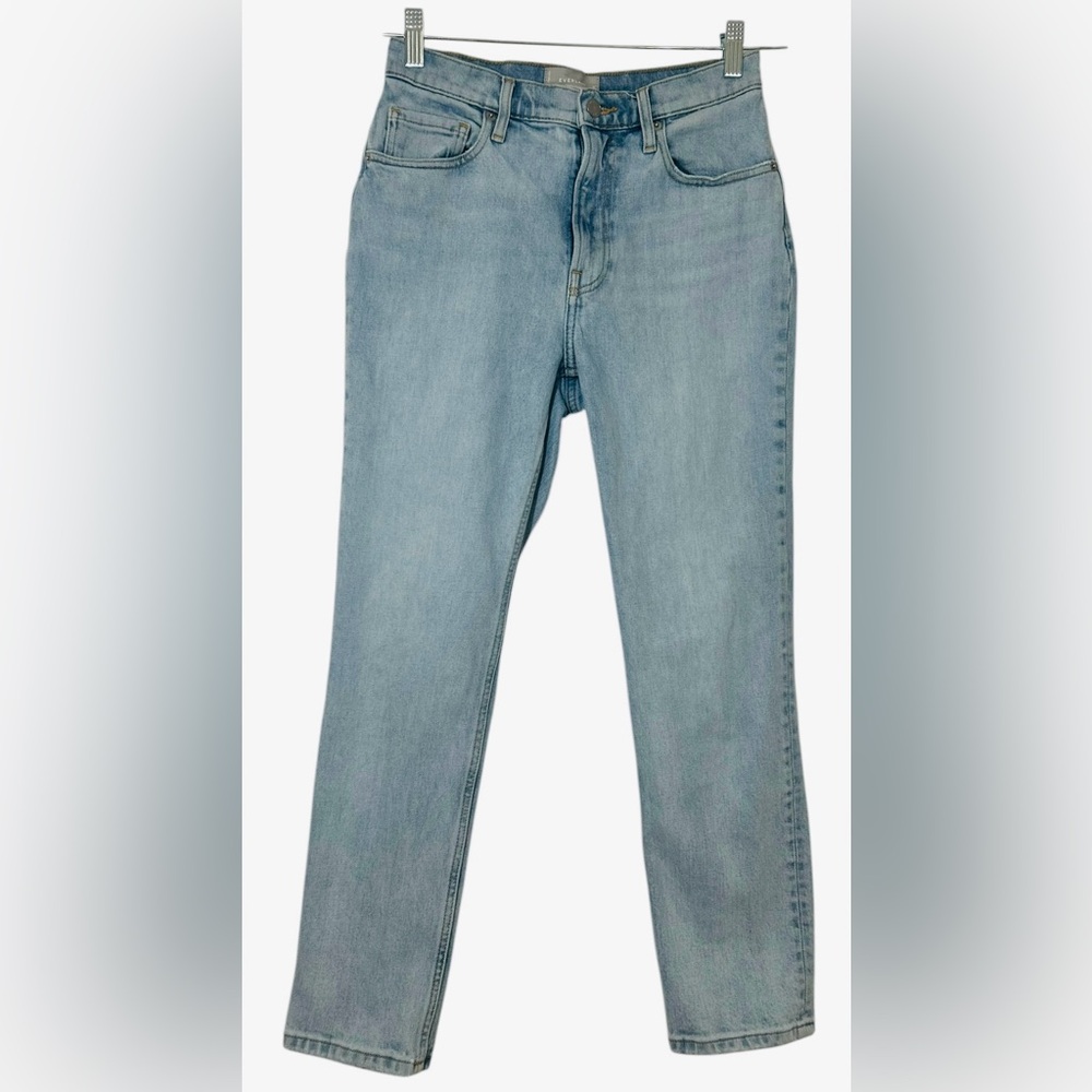 Everlane The Original Cheeky Jean Light Blue Wash Denim Sz 26 Ankle Straight Leg